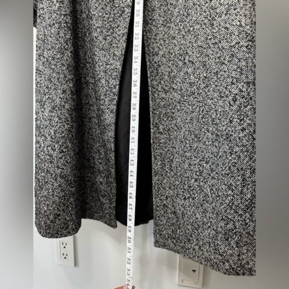 Marina Rinaldi Grey Wool & Alpaca Tweed Coat – Size 16 - Picture 9 of 16